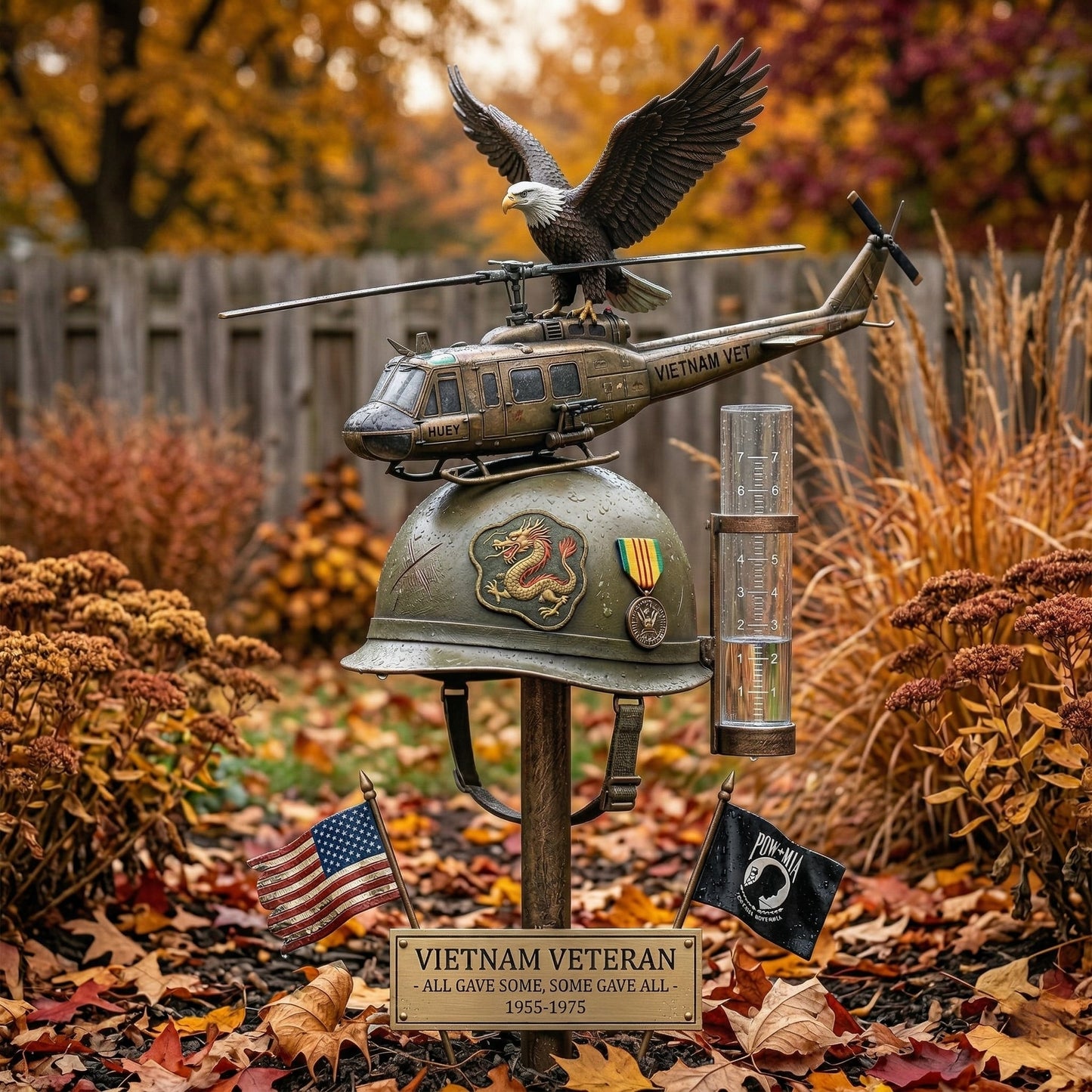 🏆Last Day Promo: 49% OFF 🎖️- Vietnam Veteran Memorial Rain Gauge Garden Stake - ✈️Buy 2 Free Shipping Today!(副本)