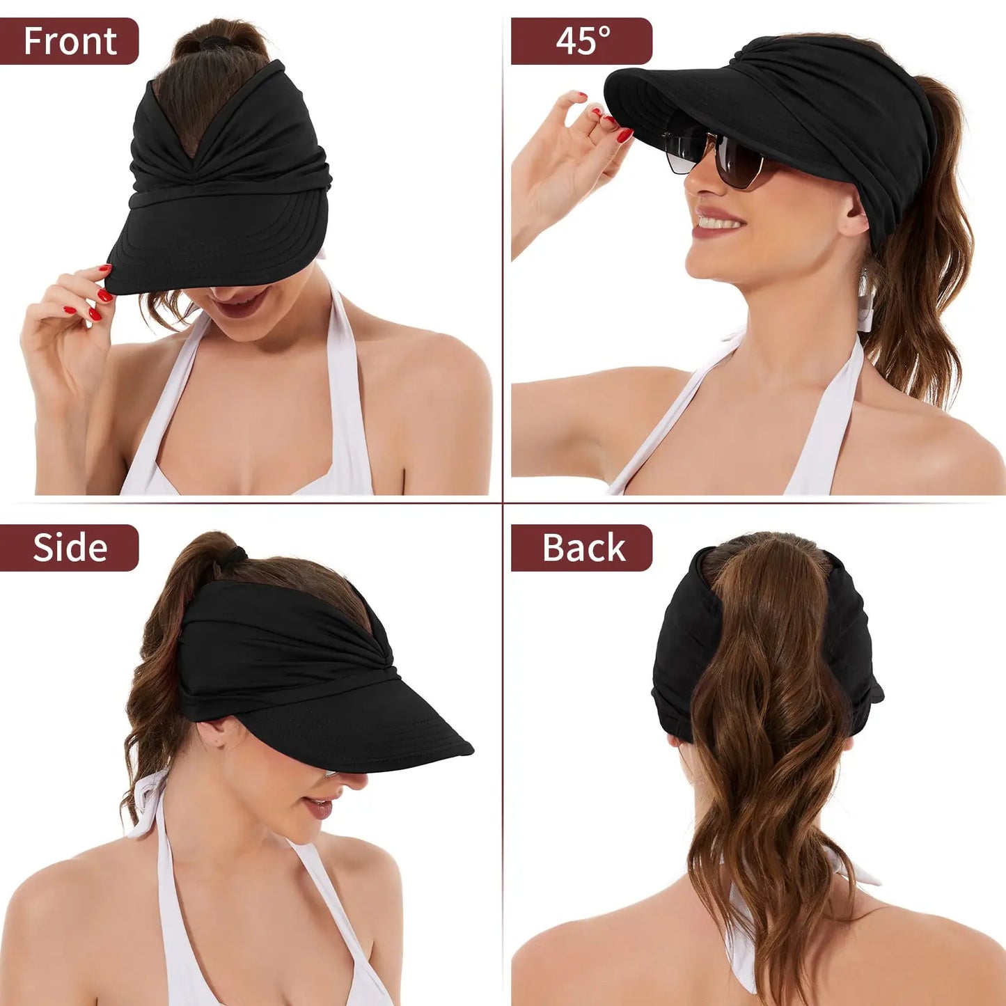🔥HOT SALE 49% OFF👒Women's UPF 50+ UV Protection Sun Visor Hat