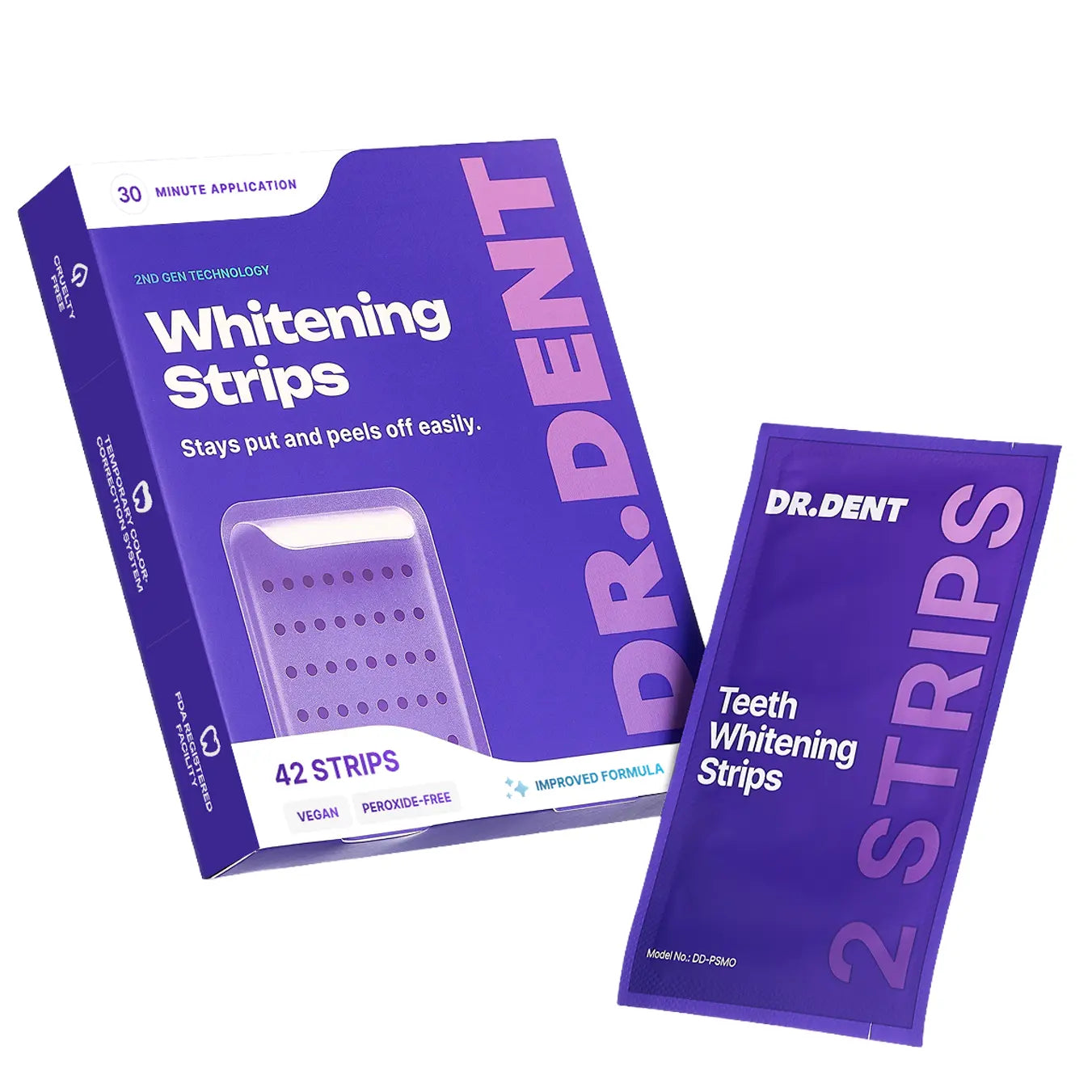 Purple Instant Teeth Whitening Strips