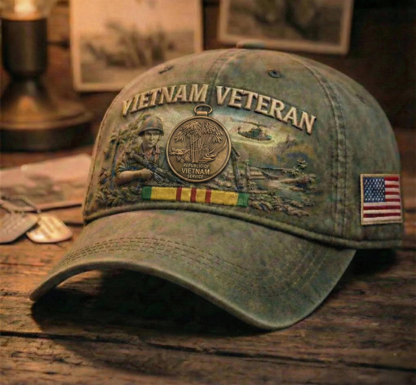🏆Last Day Promo: 49% OFF 🎖️- Crafted by Hand Embroidery - Vietnam Veteran Commemorative Cap