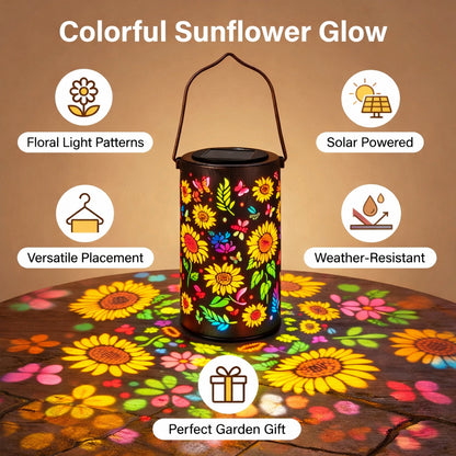 🔥Hot Sale 49% OFF -✨Colorful Sunflower Glow Solar Garden Lantern