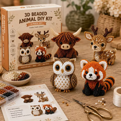 🔥Last Day 50% OFF🧵✨ Tiny 3D Beaded Animal DIY Kit