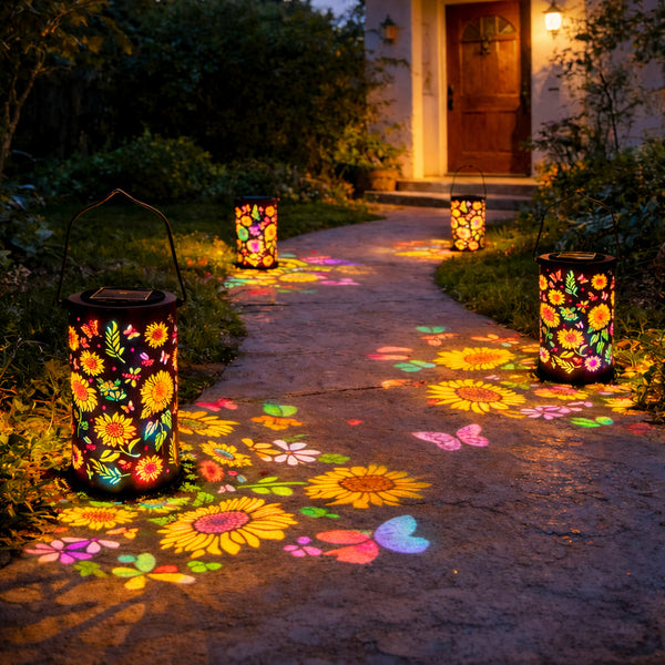 🔥Hot Sale 49% OFF -✨Colorful Sunflower Glow Solar Garden Lantern