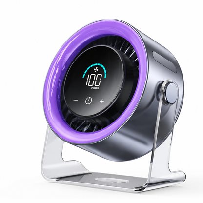 🌀💪Turbo Table Fan - 100-Speed Quiet Cooling