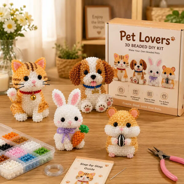 🐾 3D Beaded Pet DIY Kit