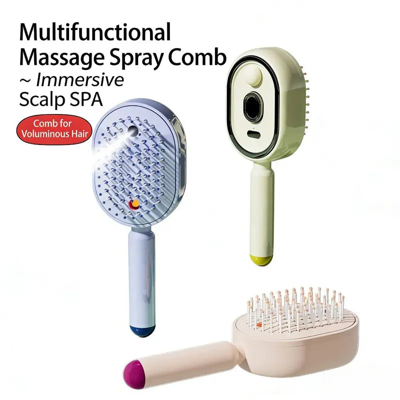 ⏳Limited-time 50% OFF💥Electric Mist-Spraying Massage Cushion Brush