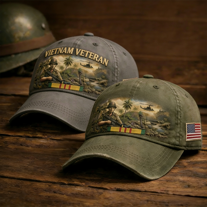 🏆Last Day Promo: 49% OFF 🎖️- Crafted by Hand Embroidery - Vietnam Veteran Commemorative Cap