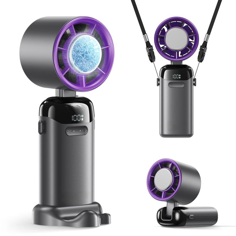 🔥Summer Favorites 💥Upgraded  4-in-1 portable refrigeration handheld turbo fan with 200 speed settings!