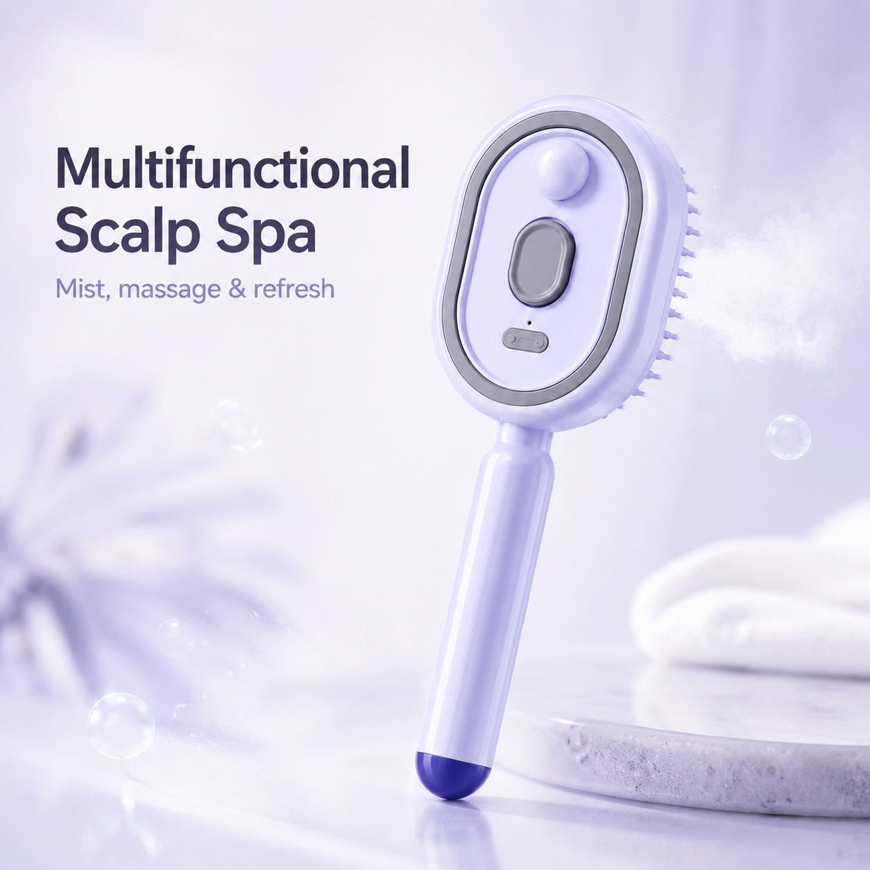⏳Limited-time 50% OFF💥Electric Mist-Spraying Massage Cushion Brush