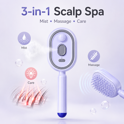 ⏳Limited-time 50% OFF💥Electric Mist-Spraying Massage Cushion Brush