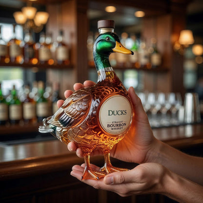 DUCKS UNLIMlTE 3D Mallard Bourbon Bottle