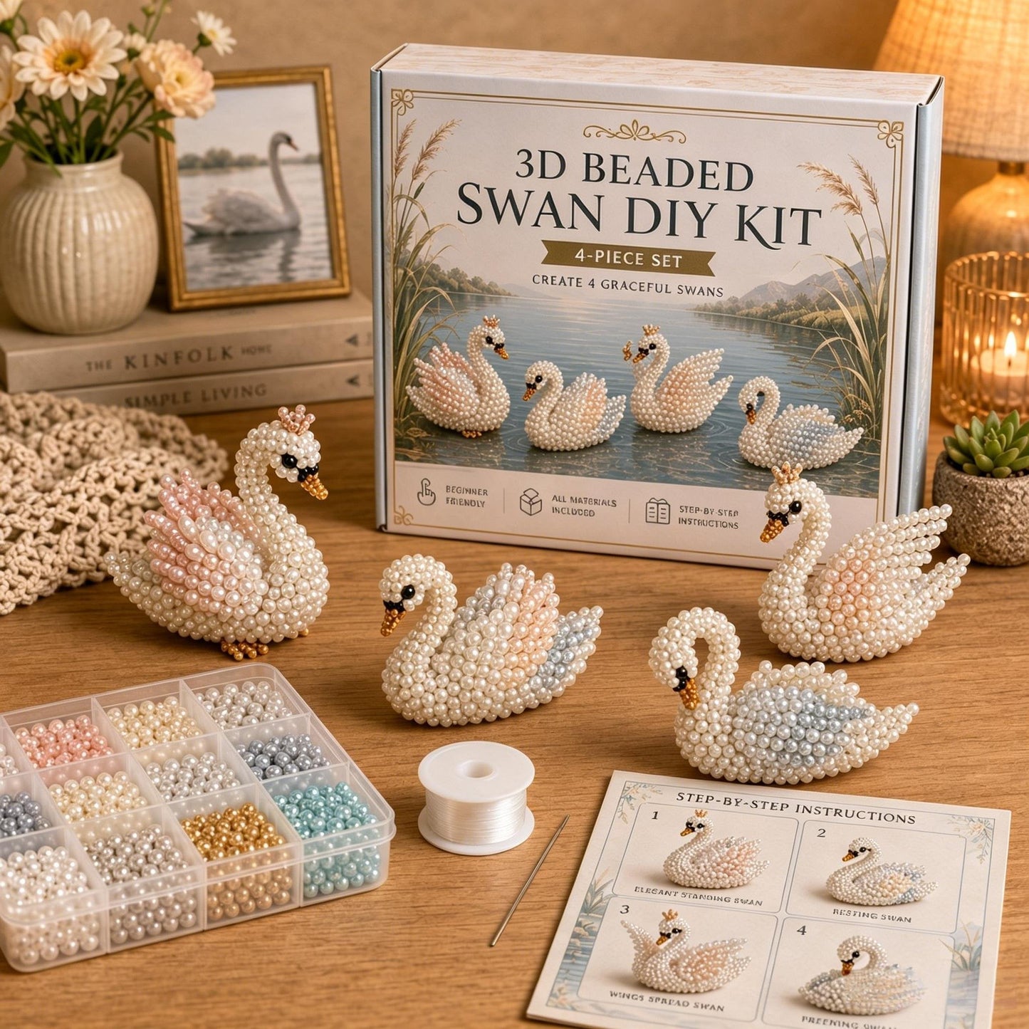 🔥Last Day 50% OFF🧵✨ Tiny 3D Beaded Animal DIY Kit
