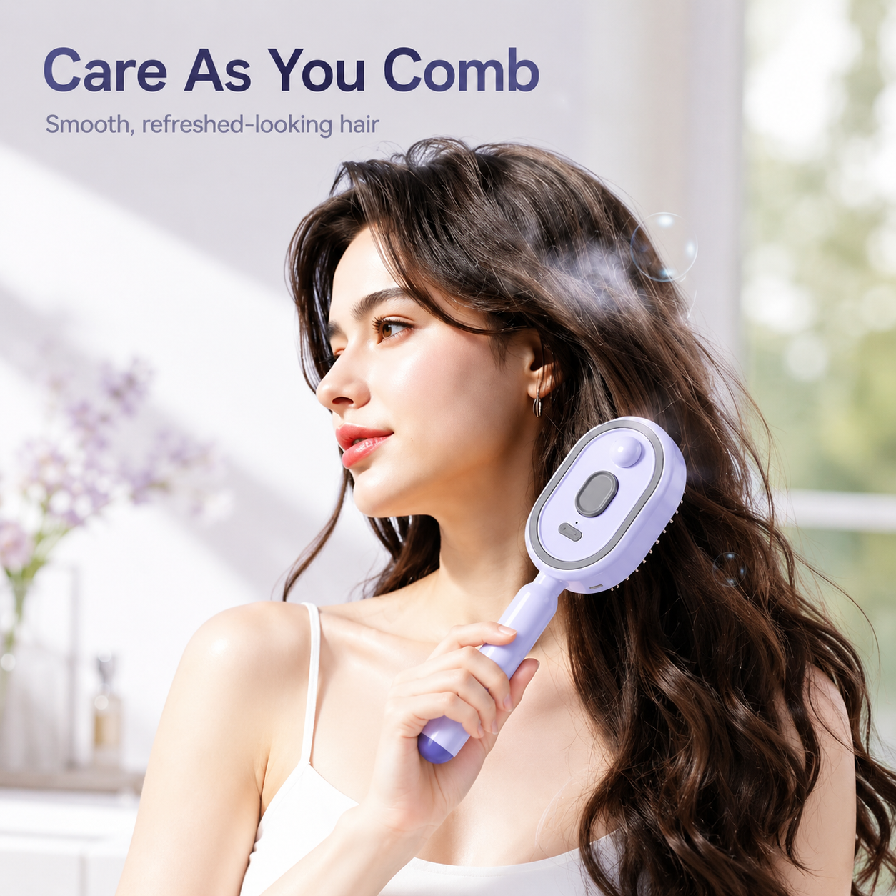 ⏳Limited-time 50% OFF💥Electric Mist-Spraying Massage Cushion Brush