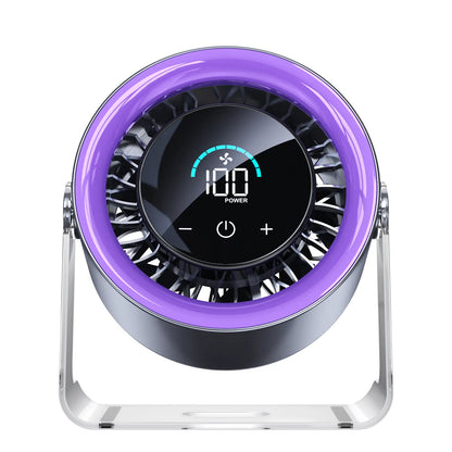 🌀💪Turbo Table Fan - 100-Speed Quiet Cooling