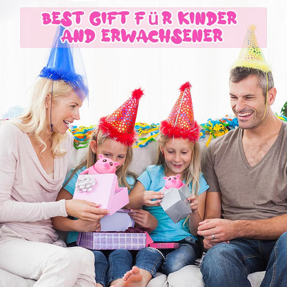🔥Last day of the limited-time Buy 1 Free 1🔥Cute Pink Pig Squishy Toy for Kids | Stretchable Animal Stress Relief Toy