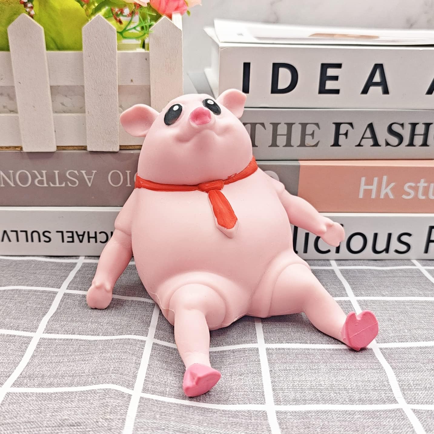 🔥Last day of the limited-time Buy 1 Free 1🔥Cute Pink Pig Squishy Toy for Kids | Stretchable Animal Stress Relief Toy