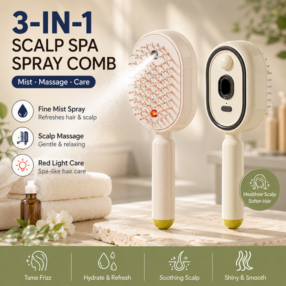 ⏳Limited-time 50% OFF💥Electric Mist-Spraying Massage Cushion Brush