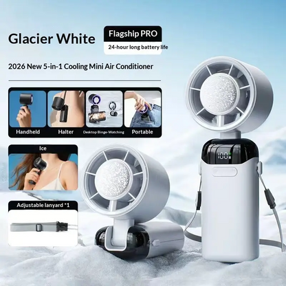 🔥Summer Favorites 💥Upgraded  4-in-1 portable refrigeration handheld turbo fan with 200 speed settings!