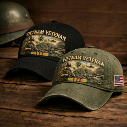 🏆Last Day Promo: 49% OFF 🎖️- Crafted by Hand Embroidery - Vietnam Veteran Commemorative Cap