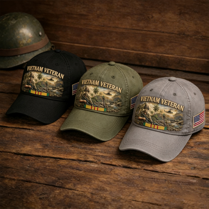 🏆Last Day Promo: 49% OFF 🎖️- Crafted by Hand Embroidery - Vietnam Veteran Commemorative Cap