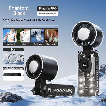🔥Summer Favorites 💥Upgraded  4-in-1 portable refrigeration handheld turbo fan with 200 speed settings!