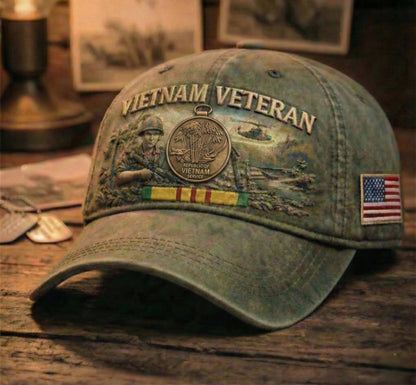 🏆Last Day Promo: 49% OFF 🎖️- Crafted by Hand Embroidery - Vietnam Veteran Commemorative Cap