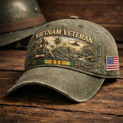 🏆Last Day Promo: 49% OFF 🎖️- Crafted by Hand Embroidery - Vietnam Veteran Commemorative Cap