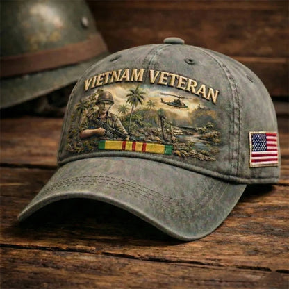 🏆Last Day Promo: 49% OFF 🎖️- Crafted by Hand Embroidery - Vietnam Veteran Commemorative Cap