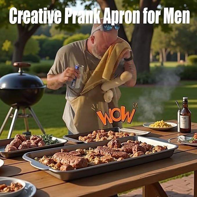 Trasforma ogni barbecue in uno spettacolo comico di successo! 🥩 Grembiule da "Capo Chef"