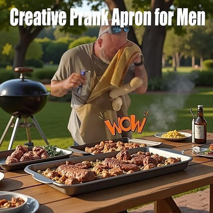 Trasforma ogni barbecue in uno spettacolo comico di successo! 🥩 Grembiule da "Capo Chef"