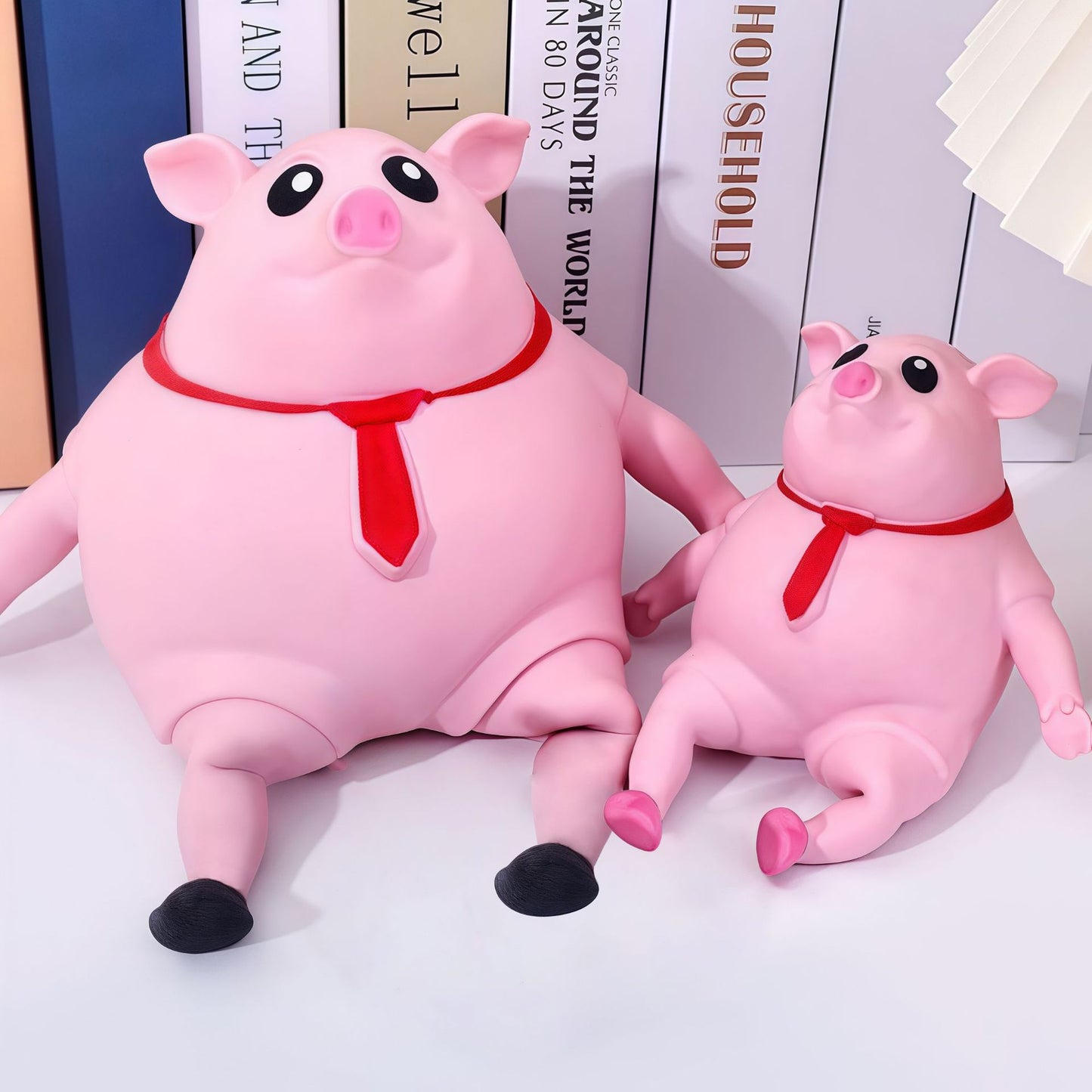 🔥Last day of the limited-time Buy 1 Free 1🔥Cute Pink Pig Squishy Toy for Kids | Stretchable Animal Stress Relief Toy