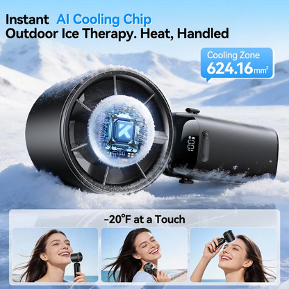 🔥Summer Favorites 💥Upgraded  4-in-1 portable refrigeration handheld turbo fan with 200 speed settings!
