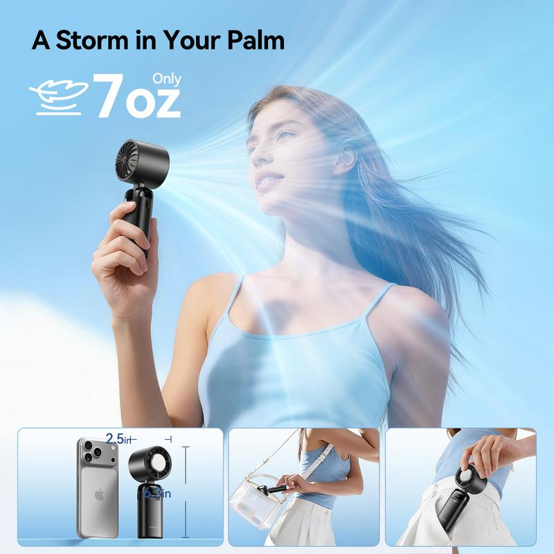 🔥Summer Favorites 💥Upgraded  4-in-1 portable refrigeration handheld turbo fan with 200 speed settings!