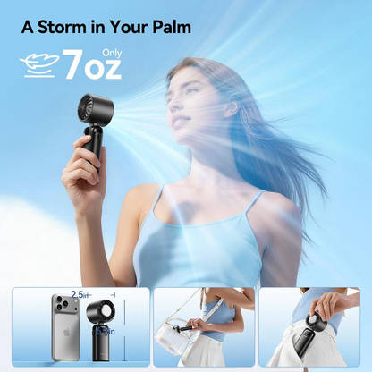 🔥Summer Favorites 💥Upgraded  4-in-1 portable refrigeration handheld turbo fan with 200 speed settings!