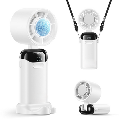 🔥Summer Favorites 💥Upgraded  4-in-1 portable refrigeration handheld turbo fan with 200 speed settings!