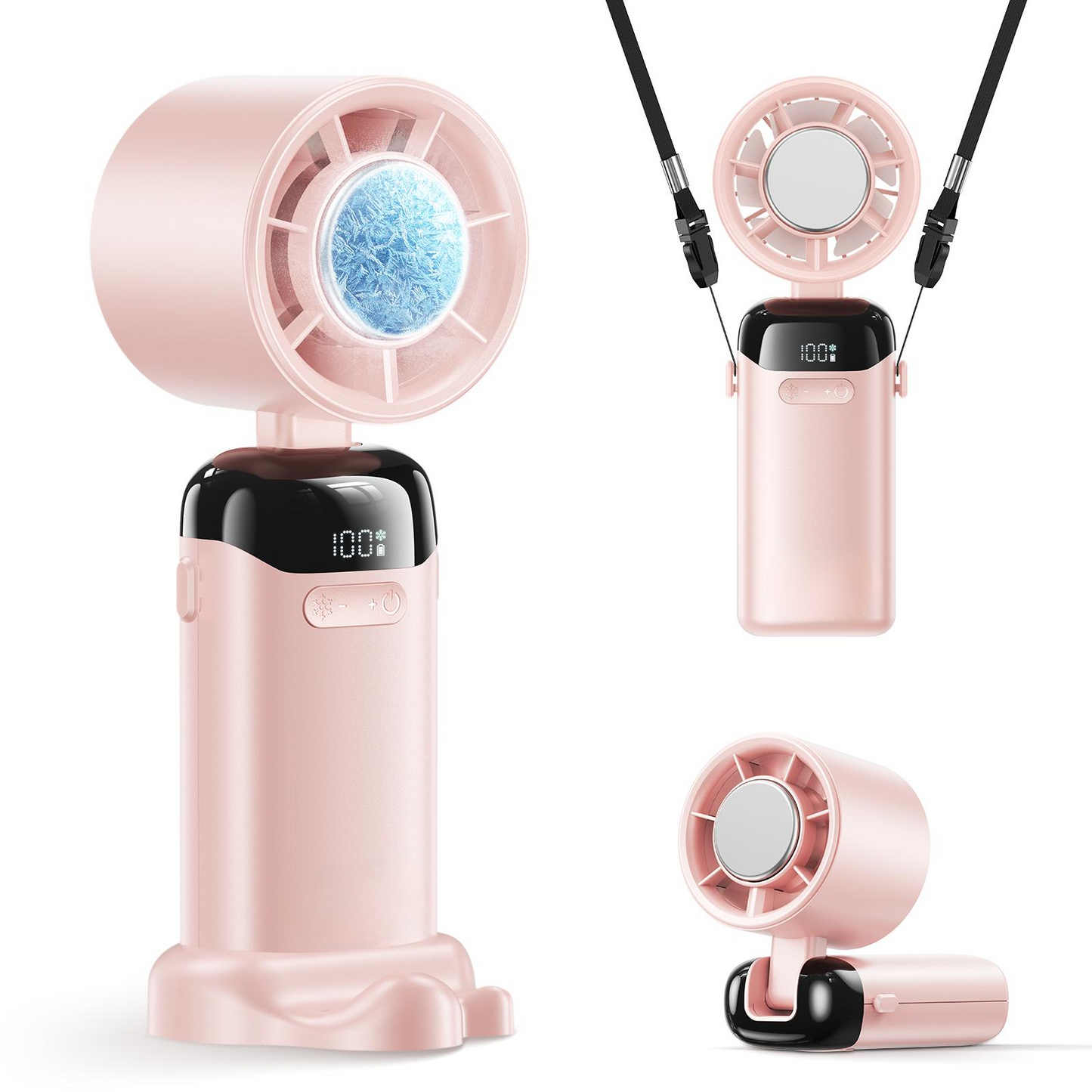 🔥Summer Favorites 💥Upgraded  4-in-1 portable refrigeration handheld turbo fan with 200 speed settings!