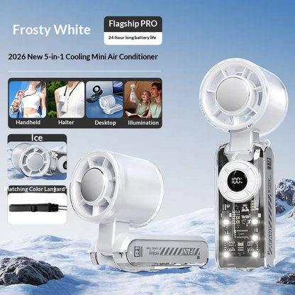 🔥Summer Favorites 💥Upgraded  4-in-1 portable refrigeration handheld turbo fan with 200 speed settings!