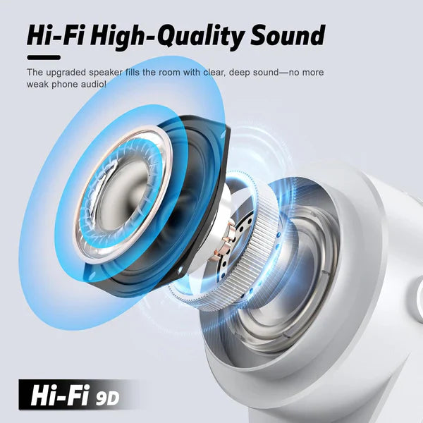 🔥Last day of the limited-time 50% off sale!🔥5-in-1 Wireless Induction Bluetooth Speaker with Adjustable Phone Stand