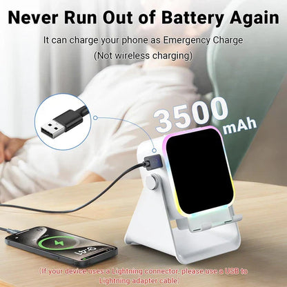 🔥Last day of the limited-time 50% off sale!🔥5-in-1 Wireless Induction Bluetooth Speaker with Adjustable Phone Stand