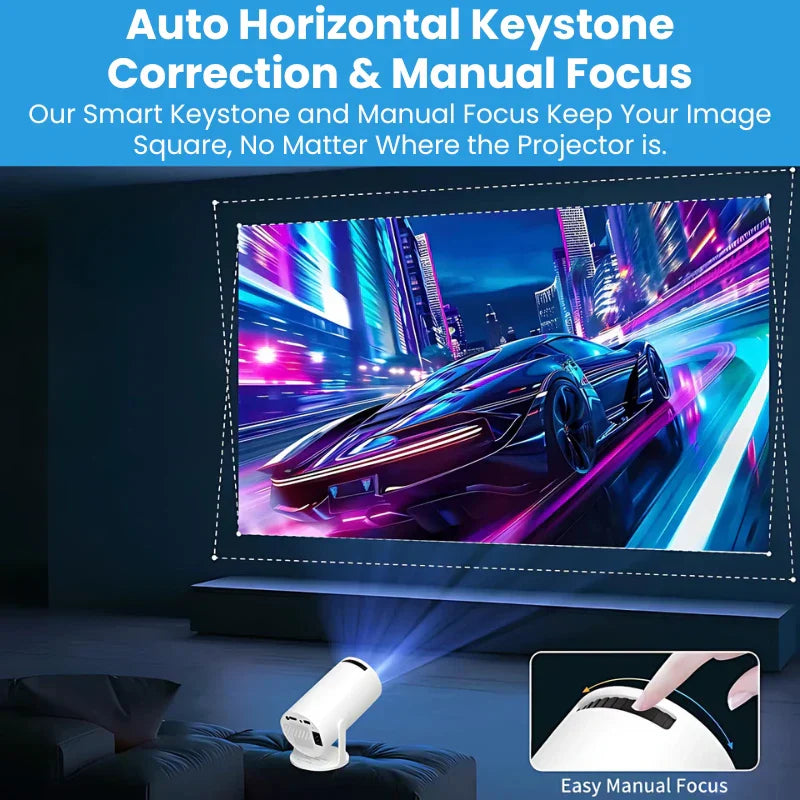 【🔥Last day: 43% discount】HY300 Pro Mini Portable Projector