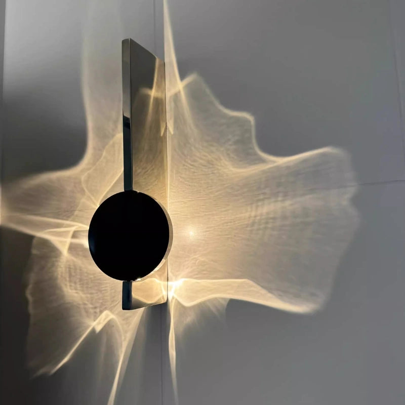 Golden Rippal Wall Light