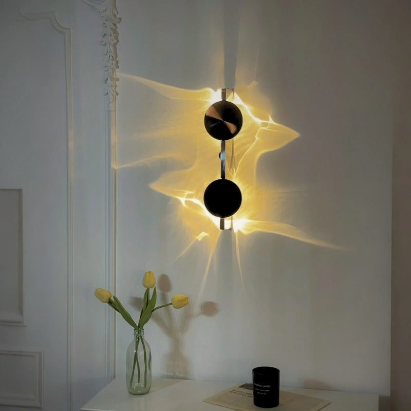 Golden Rippal Wall Light